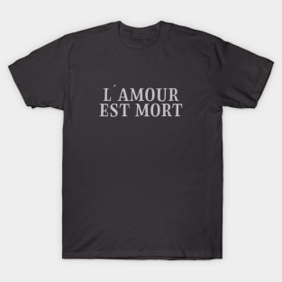 L´Amour Est Mort, silver T-Shirt